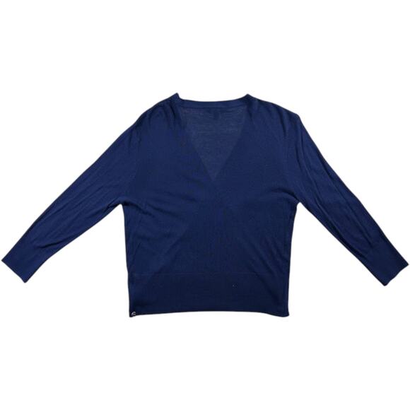Vera Wang Women's Blue Cardigan - Size: Medium - Picture 3 of 6